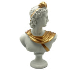 Apollon Statue-White and Gold