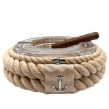 Nautical Rope Cigar Ashtray-Cream