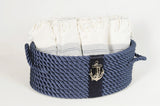 Nautical Rope Medium Basket-Blue