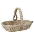 Nautical Rope Handled Basket - Cream