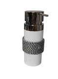 Nautical Rope Liquid Soap Dispenser- Silver