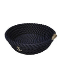 Nautical Rope Round Basket - Blue