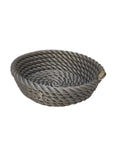 Nautical Rope Round Basket - Silver
