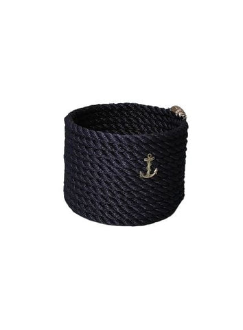Nautical Rope Towel Basket - Blue