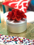 صندوق ديكور المرجان- أحمر