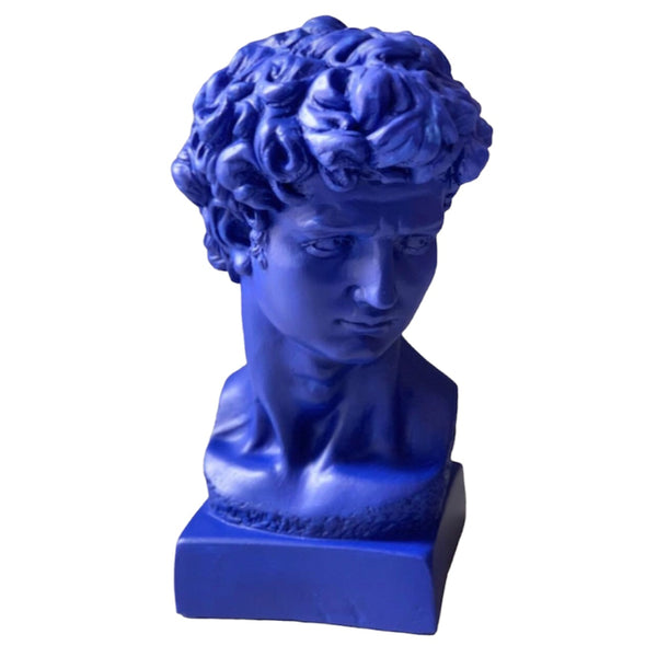 David of Michelangelo Bust- Bleu