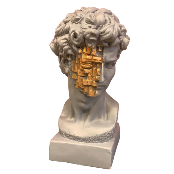 David of Michelangelo Bust-Gold