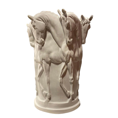 Horse Vase - White
