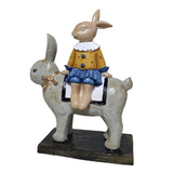 Bunny Ornament Decor- Gray