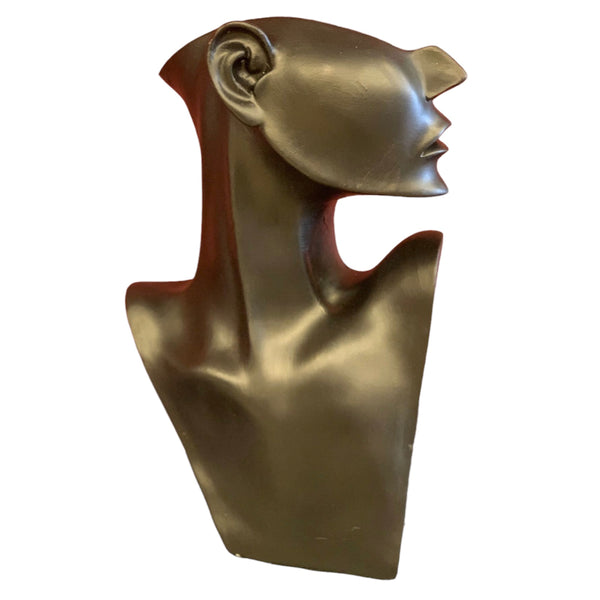 Half Face Statue - Brass