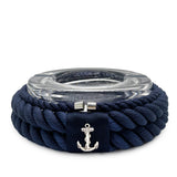 Nautical Rope Cigar Ashtray-Blue