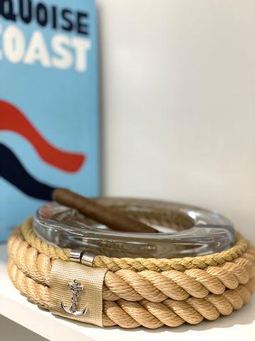 Nautical Rope Cigar Ashtray-Beige