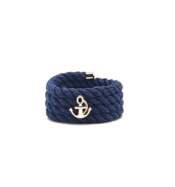 Nautical Rope Napkin Ring Set of 6-Blue