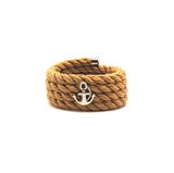 Nautical Rope Napkin Ring Set of 6-Beige