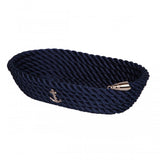 Nautical Rope Oval Basket-Blue