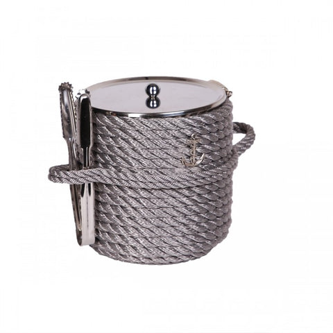 Nautical Ice Bucket-Silver